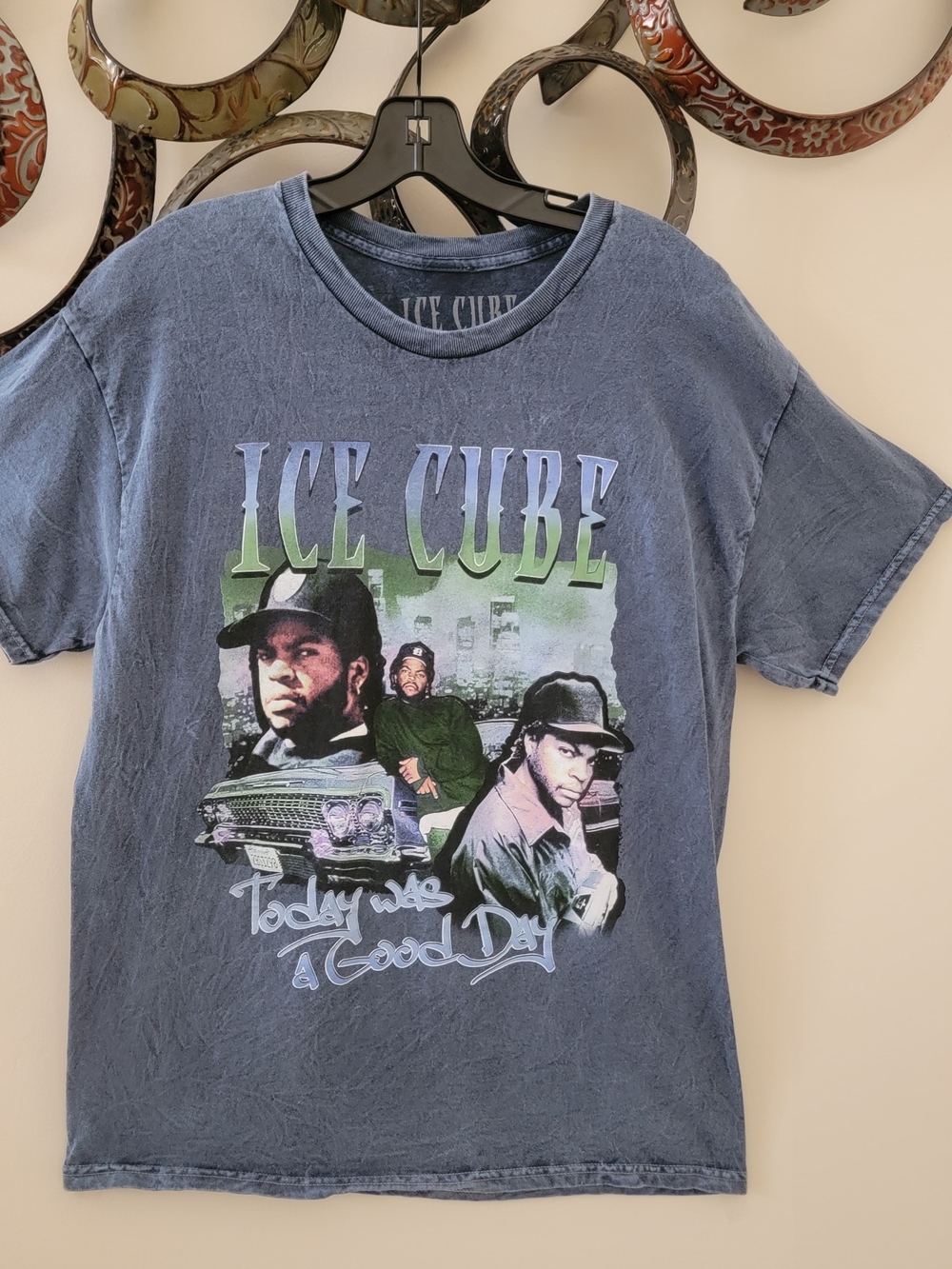 Ice Cube "Today Was a Good Day" Graphic Tee - Blue